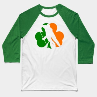 Shamrock Hockey Flag Baseball T-Shirt